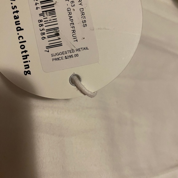 Staud mini dress in grapefruit color - Picture 4 of 4